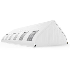 20 x 40 FT Peach Shaped Party Tent Wedding Canopy with Zipper Doors