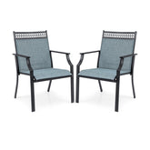 Patio Chairs Set of 2 with All Weather Breathable Fabric