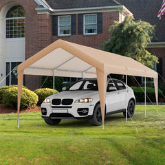10 x 20 Feet Patio Heavy Duty All-Weather Tent Carport with Galvanized Steel Frame