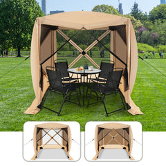 Pop Up Gazebo with Netting and Carry Bag