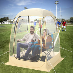 Instant Pop up Sports Tent with Carrying Bag and Floor Mat for 1-2/5-6 People