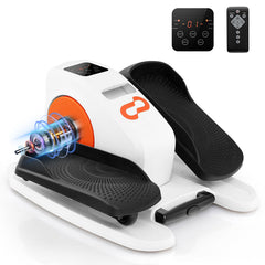 Under Desk Elliptical Machine with Display Monitor for Home Office