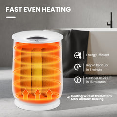 Portable Spa Hot Towel Heater with Flip-top Lid and Fragrance Holder