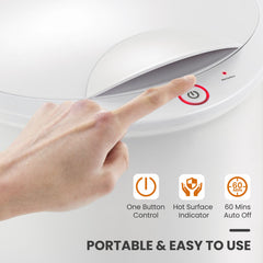 Portable Spa Hot Towel Heater with Flip-top Lid and Fragrance Holder