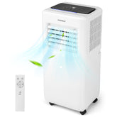 8000 BTU Portable Air Conditioner with Remote Control and LED Digital Display