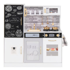 Pretend Play Kitchen with Utensils for Kids Aged 3+