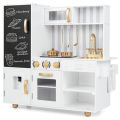 Pretend Play Kitchen for Kids with Real Sounds and Lights