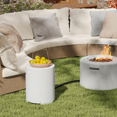 Propane Tank Cover Table with Side Handles and Protective Cover