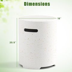 Propane Tank Cover Table with Side Handles and Protective Cover