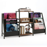 Record Player Stand for up to 200 Albums Turntable Display Stand with 3 Shelves