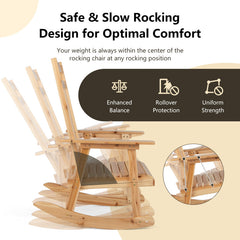 Front Porch Rocking Chair and Foldable Table Set