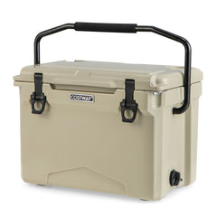 25 QT Hard Cooler with Aluminum Handle and Integrated Cup Holders