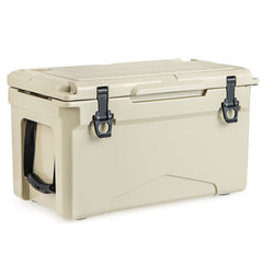 Rotomolded Cooler with Integrated Cup Holders and Bottle Opener