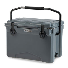 25 QT Hard Cooler with Aluminum Handle and Integrated Cup Holders