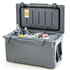 Rotomolded Cooler with Integrated Cup Holders and Bottle Opener