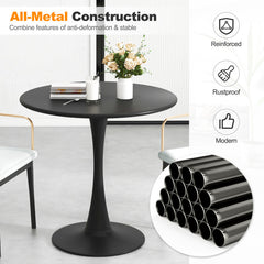 31.5 Inch Round Dining Table with Anti-Slip PP Ring