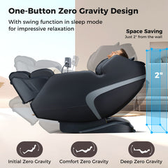 4D SL-Track Full Body Massage Chair with Zero-Gravity Design