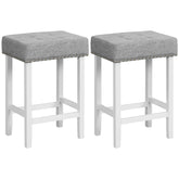 2 Pieces Modern Counter Height Bar Stools with Sponge Padded Cushion