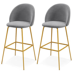 29 Inches Bar Stools Set of 2 with Padded Seats