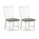 Set of 2 Dining Chairs Kitchen Side Chair with Solid Wood Legs