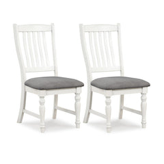 Set of 2 Dining Chairs Kitchen Side Chair with Solid Wood Legs