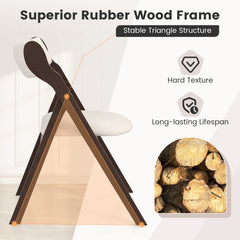 Set of 2 Folding Chairs with Comfy Padded Backrest and Seat