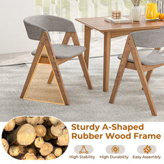 Set of 2 Soft Padded Accent Armchairs for Dining Room