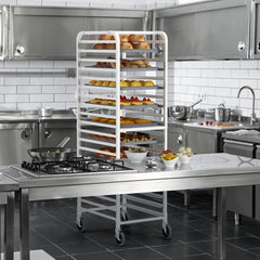 26 x 20 x 70 Inch 20 Sheet Aluminum Pan Rolling Bakery Rack