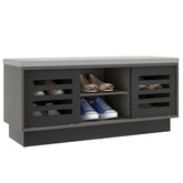 Shoe Storage Bench with 6 Compartments and 3 Adjustable Shelves