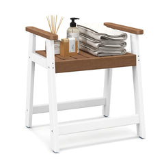 Heavy Duty Shower Bench with Arms for Inside Shower Shaving Legs