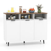 Sideboard Buffet Cabinet Kitchen Storage Cabinet with 5-Position Adjustable Shelves