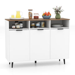 Sideboard Buffet Cabinet Kitchen Storage Cabinet with 5-Position Adjustable Shelves