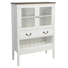 Sideboard Buffet Cabinet with 2 Tempered Glass Doors