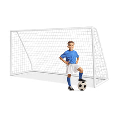 Soccer Goal with Strong UPVC Frame and High-Strength Netting