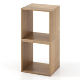 2 Cubes Stackable Bookcase for Living Room and Study