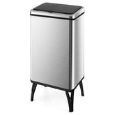 13.2 Gallon Stainless Steel Trash Can with Stay-on Lid and Soft Closure