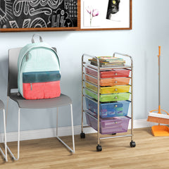Multifunctional 6 Drawers Rolling Storage Cart Organizer