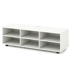 TV Stand for TV up to 55 Inch with 6 Storage Compartments