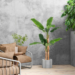 5.5/6.5 Feet Tall Artificial Banana Tree with 10/27 Large Leaves