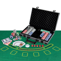Texas Holdem Poker Chip Set Casino Poker Chips with 400 Pieces Chips In Black