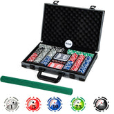 Texas Holdem Poker Chip Set Casino Poker Chips with 400 Pieces Chips In Black