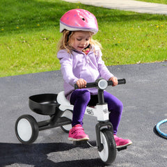 Toddler Convertible Trike with 86" Limited Steering Angle and Carbon Steel Frame
