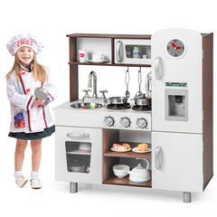 Kids Kitchen Playset with Realistic Sounds and Lights