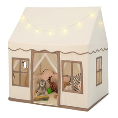 Toddler Large Playhouse with Star String Lights
