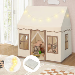 Toddler Large Playhouse with Star String Lights