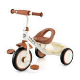 Toddler Tricycle Kids Trike with Adjustable Seat and Storage Basket Aged 3-5 Years Old