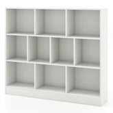 41 inches Wooden Toy Storage Organizer with 10 Cubes for Kids