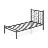Twin/Full/Queen Size Platform Bed with Headboard and Metal Frame