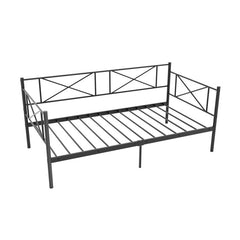 Twin Size Platform Bed with Heavy-duty Metal Slat Support