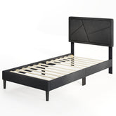 Twin/Full/Queen Size Upholstered Platform Bed Frame with High Headboard